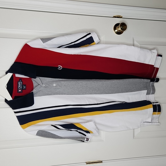 Men's Chaps Ralph Lauren longsleeve golf pique polo color block size XL - Picture 1 of 8